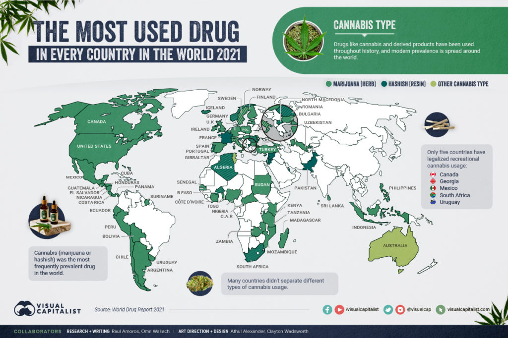 Mapped The Most Common Illicit Drugs In The World Visual Capitalist mapped-the-most-common-illicit-drugs-in-the-world-visual-capitalist