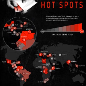 Mapped: Organized Crime Hot Spots Around the World