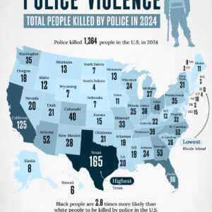 Mapped: Police Violence by State in 2024