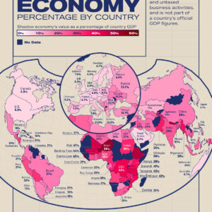 Mapped: The Size of Each Country's Shadow Economy