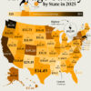 Mapped: Average Salary by State in 2025