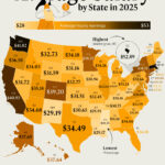 Mapped: Average Salary by State in 2025