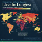 Mapped: Life Expectancy by Country in 2025