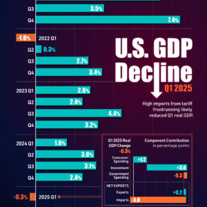 Charted: America's GDP Decline in Q1 2025