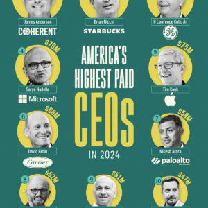 Ranked: America’s Highest Paid CEOs in 2024