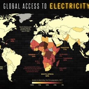 Mapped: The 1.2 Billion People Without Access to Electricity