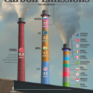 Ranked: Top 15 Countries by Carbon Emissions