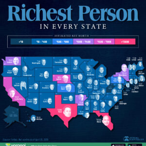 Mapped: The Richest Person in Every U.S. State