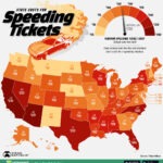 Mapped: Speeding Ticket Costs by State