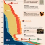 Charted: The Number of European Colonies by Country (1450-2000)